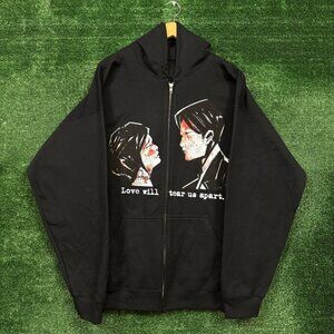 My Chemical Romance Love Will Tear Us Apart Rock Band Zip-Up Hoodie Extra Large